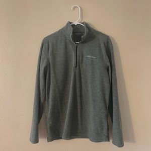 Grey Eddie Bauer 3/4 zip. Size small.